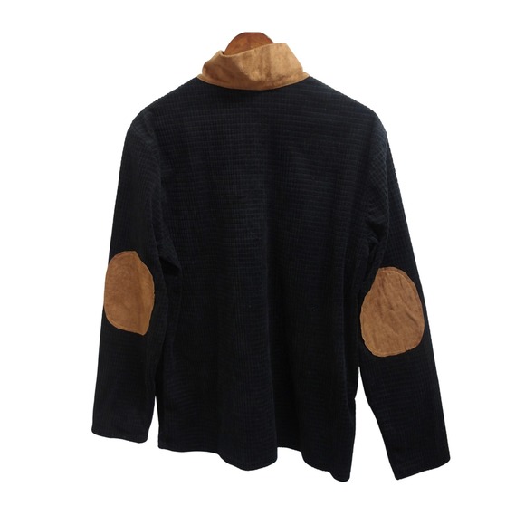 Mens Fleece Quarter Zip Pullover Shirt Casual Lightweight Small /‎ #9196 - Picture 5 of 6